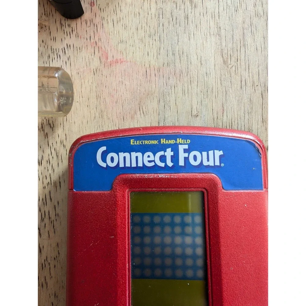 Connect Four Hasbro 2002 Red Handheld‎ Electronic Game TESTED Works